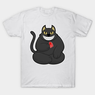 Cat at Poker with Poker cards T-Shirt